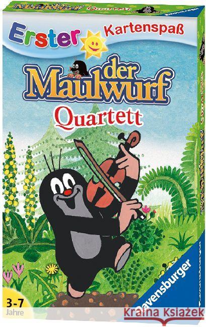 Der Maulwurf Quartett (Kartenspiel) Miler, Zdenek 4005556204359 Ravensburger Verlag - książka