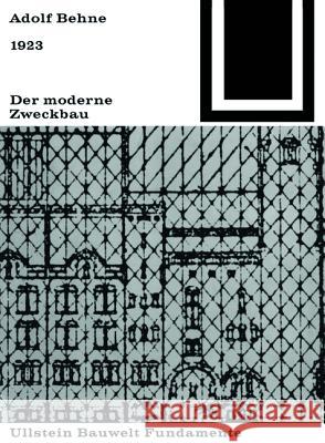 Der moderne Zweckbau (1929)  9783035600025 Birkhäuser - książka