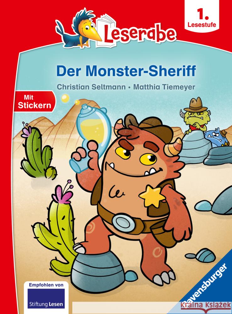 Der Monster-Sheriff - Leserabe ab Klasse 1- Erstlesebuch für Kinder ab 6 Jahren Seltmann, Christian 9783473462100 Ravensburger Verlag - książka