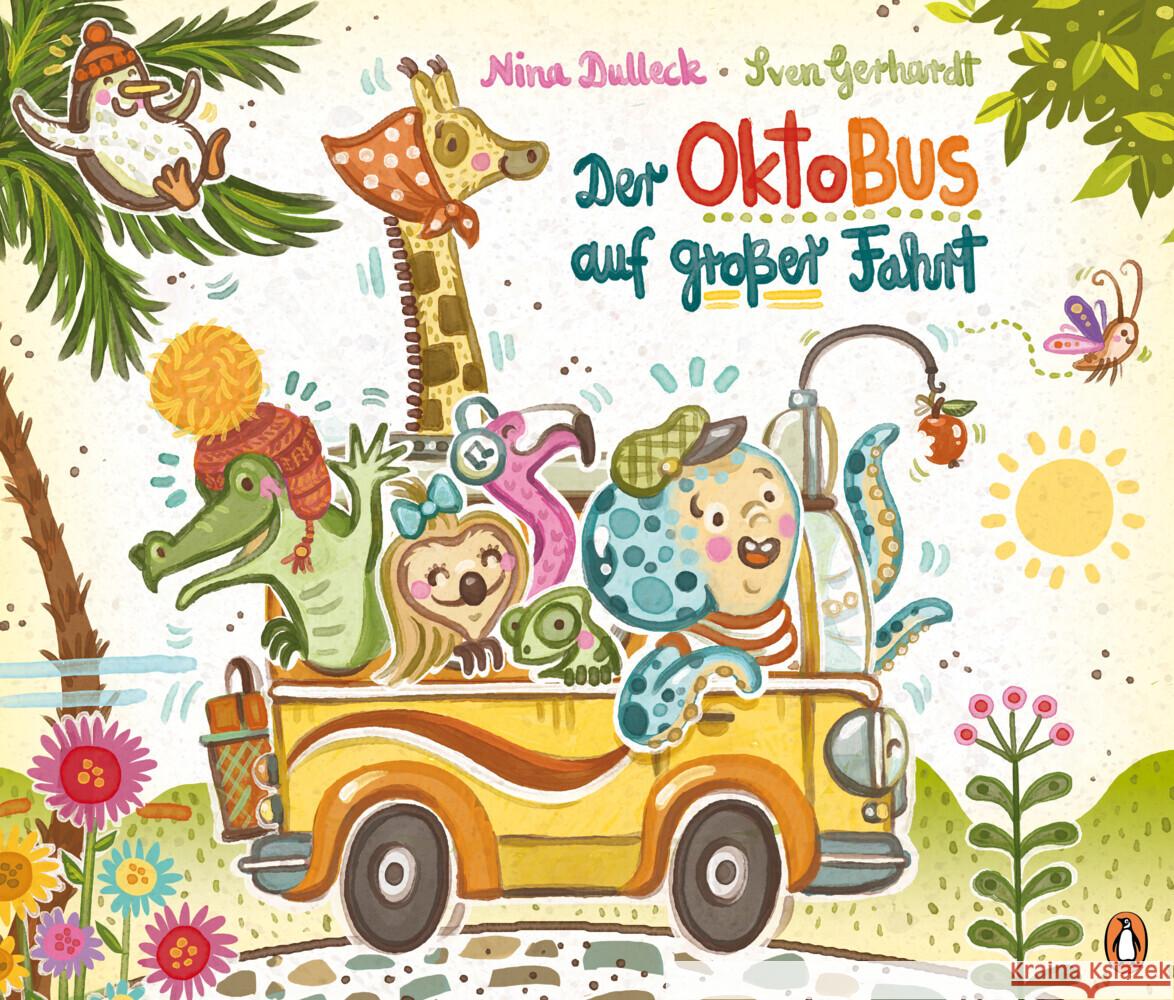 Der OktoBus auf großer Fahrt Gerhardt, Sven, Dulleck, Nina 9783328304074 Penguin Junior - książka
