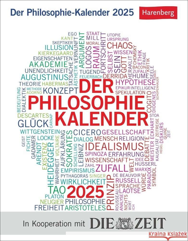 Der Philosophie-Kalender Tagesabreißkalender 2025 Hattstein, Markus, Brüning, Barbara, Engels, Helmut 9783840034244 Harenberg - książka