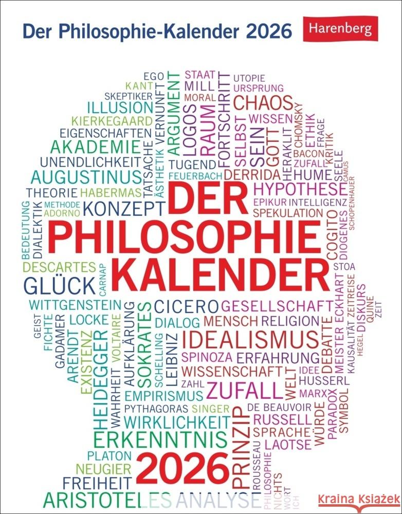 Der Philosophie-Kalender Tagesabreißkalender 2026 Hattstein, Markus, Brüning, Barbara 9783840036477 Harenberg - książka