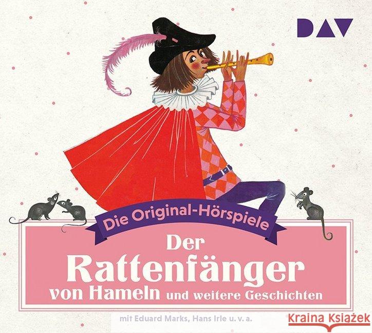 Der Rattenfänger von Hameln und weitere Geschichten, 1 Audio-CD : Die Original-Hörspiele (1 CD), Hörspiel. CD Standard Audio Format Diverse 9783742403889 Der Audio Verlag, DAV - książka