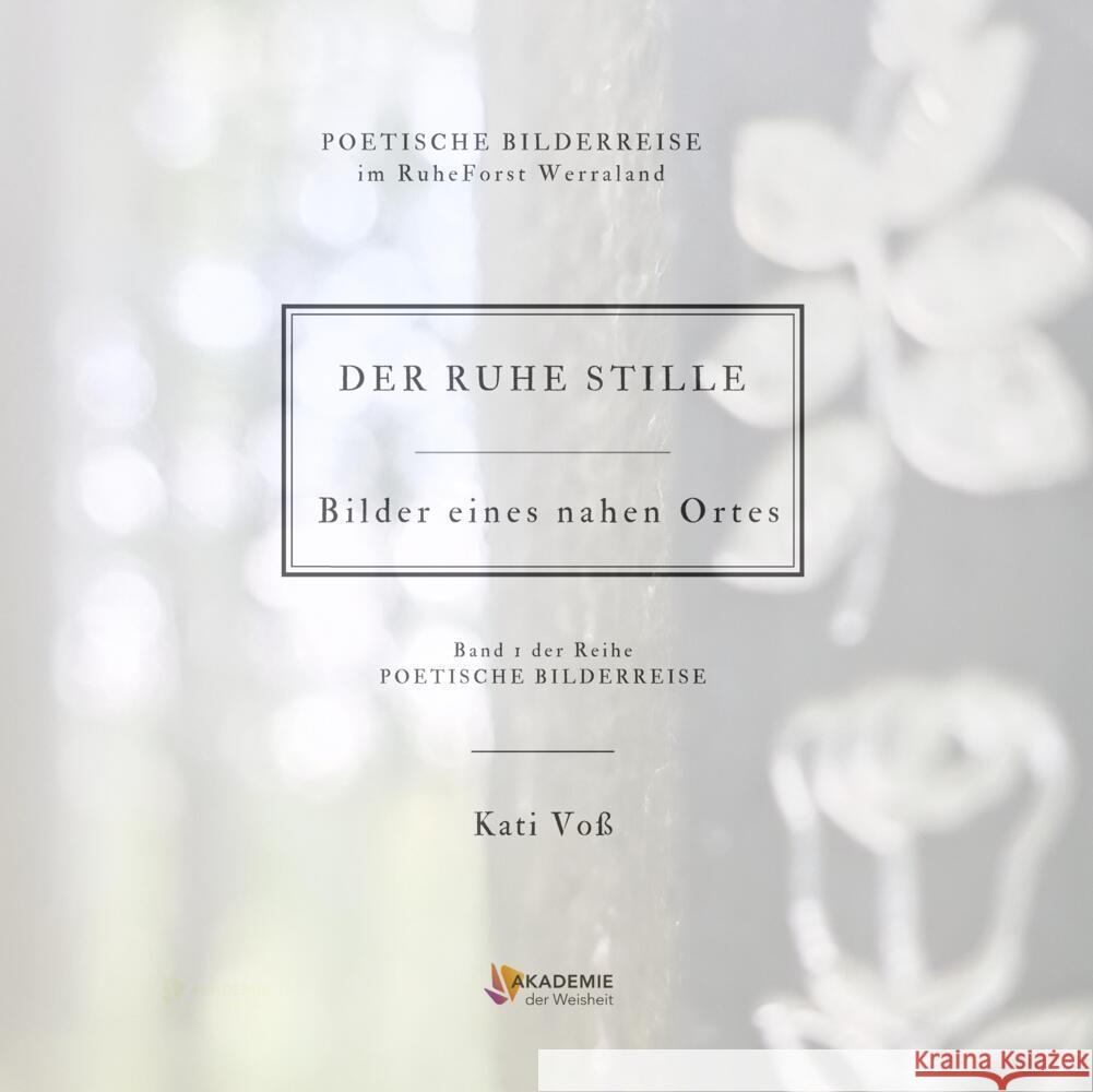 DER RUHE STILLE Voss, Kati 9783384043863 AKAKDEMIE DER WEISHEIT - książka