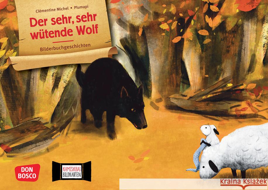 Der sehr, sehr wütende Wolf. Kamishibai Bildkartenset Michel, Clementine 4260694922385 Don Bosco Medien - książka