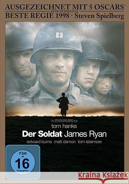 Der Soldat James Ryan, 1 DVD : Ausgezeichnet mit 5 Oscars 1999 u. a. Beste Regie und Beste Kamera, 2 Golden Globes 1999 für den Besten Film und Beste Regie. USA  4010884590500 Paramount - książka