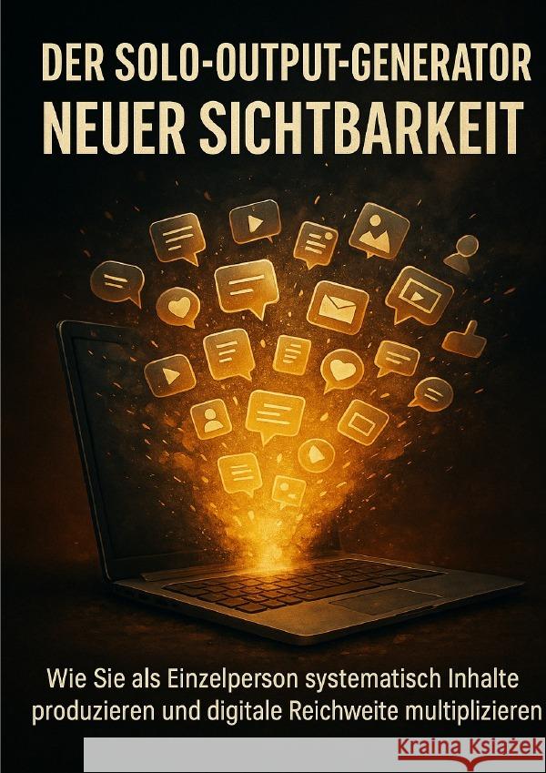 Der Solo-Output-Generator Neuer Sichtbarkeit Freund, Michael 9783565103362 epubli - książka