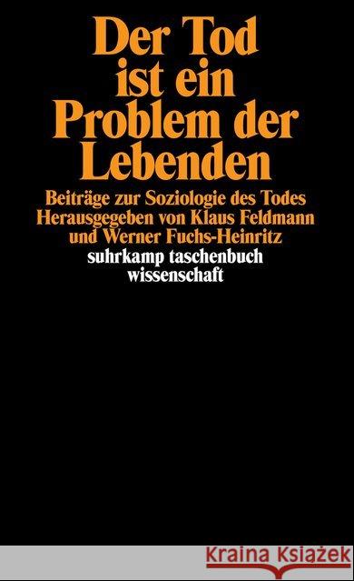 Der Tod ist ein Problem der Lebenden  9783518288146 Suhrkamp - książka