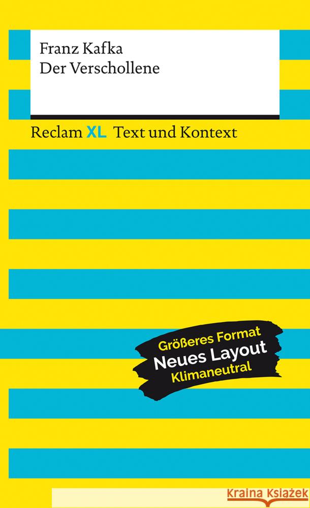 Der Verschollene. Textausgabe mit Kommentar und Materialien Kafka, Franz 9783150161173 Reclam, Ditzingen - książka