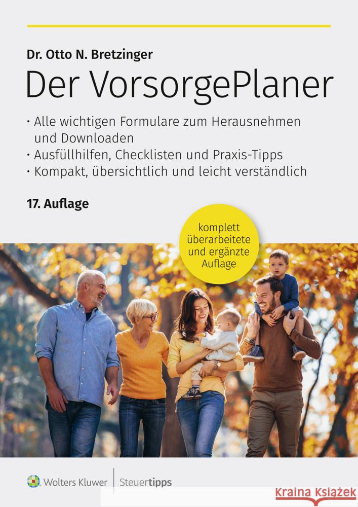 Der VorsorgePlaner Bretzinger, Otto N. 9783965333710 Wolters Kluwer Steuertipps - książka