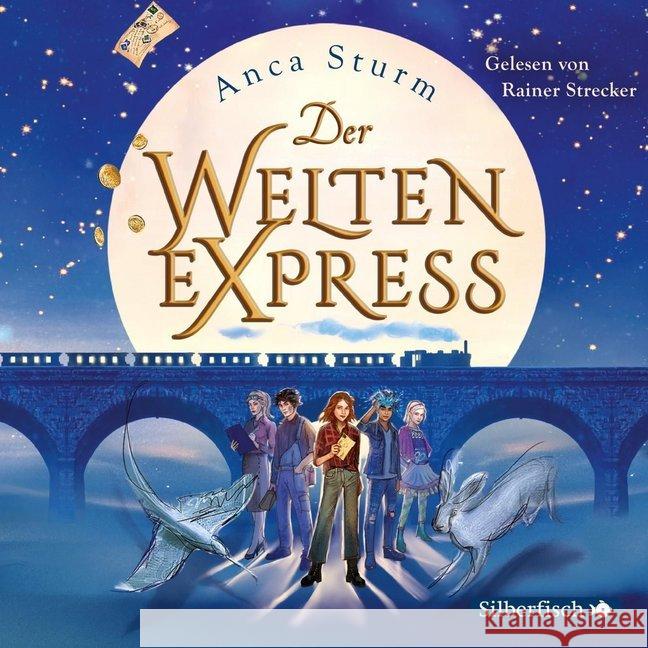 Der Welten-Express, 4 Audio-CDs : 4 CDs, Lesung. CD Standard Audio Format. Gekürzte Ausgabe Sturm, Anca 9783745600278 Silberfisch - książka