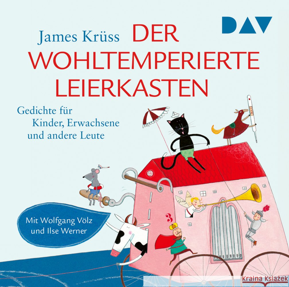 Der wohltemperierte Leierkasten. Gedichte für Kinder, Erwachsene und andere Leute, 1 Audio-CD Krüss, James 9783742434807 Der Audio Verlag, DAV - książka