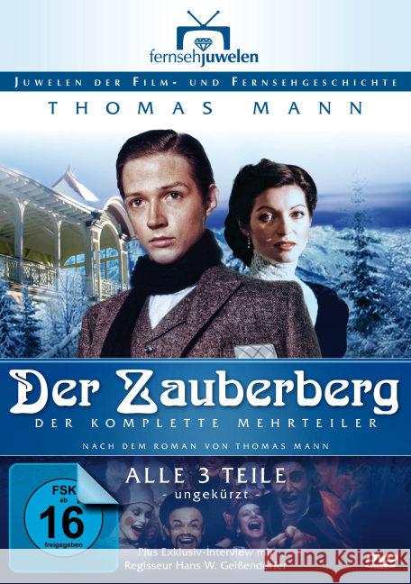 Der Zauberberg - Der komplette Dreiteiler (Langfassung), 4 DVDs : BRD/Frankreich/Italien Mann, Thomas 4042564141962 Fernsehjuwelen - książka