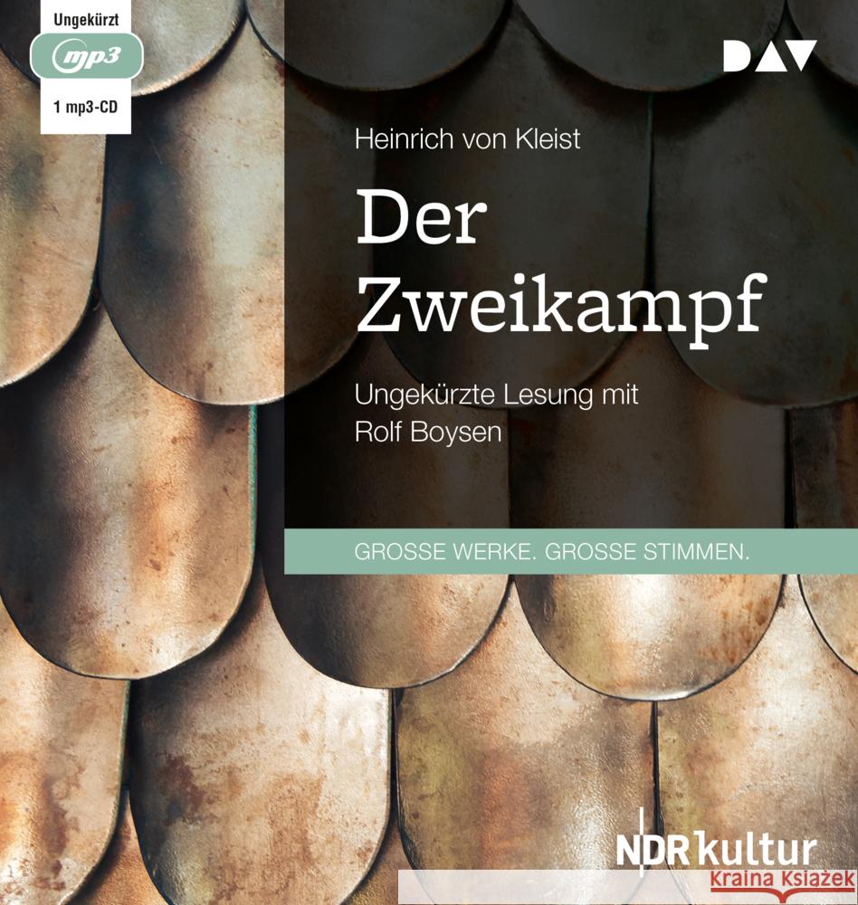 Der Zweikampf, 1 Audio-CD, 1 MP3 Kleist, Heinrich von 9783742422224 Der Audio Verlag, DAV - książka