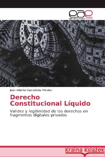 Derecho Constitucional Líquido : Validez y legitimidad de los derechos en fragmentos digitales privados Castañeda Méndez, Juan Alberto 9786202251860 Editorial Académica Española - książka