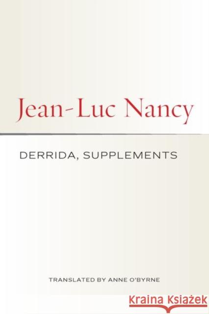 Derrida, Supplements Jean-Luc Nancy 9781531503376 Fordham University Press - książka