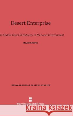 Desert Enterprise David Finnie 9780674183995 Harvard University Press - książka