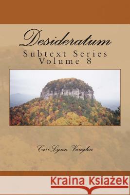 Desideratum Cari Lynn Vaughn 9781514861875 Createspace - książka