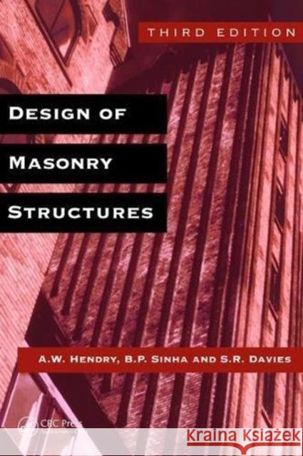 Design of Masonry Structures  9781138470293 Taylor and Francis - książka