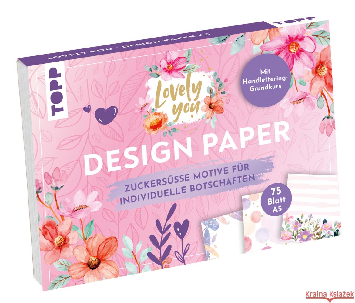 Design Paper A5 Lovely You. Mit Handlettering-Grundkurs Blum, Ludmila 4007742185329 Frech - książka
