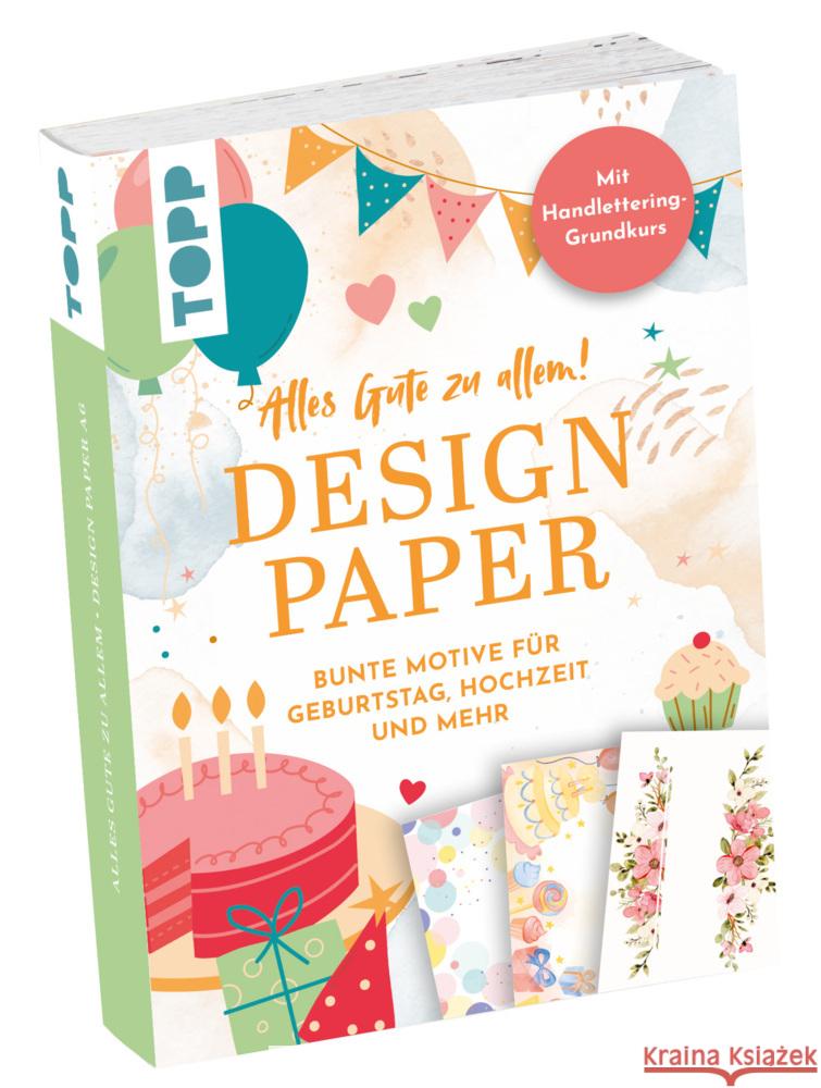 Design Paper A6: Alles Gute zu allem. Mit Handlettering-Grundkurs Blum, Ludmila 4007742184667 Frech - książka