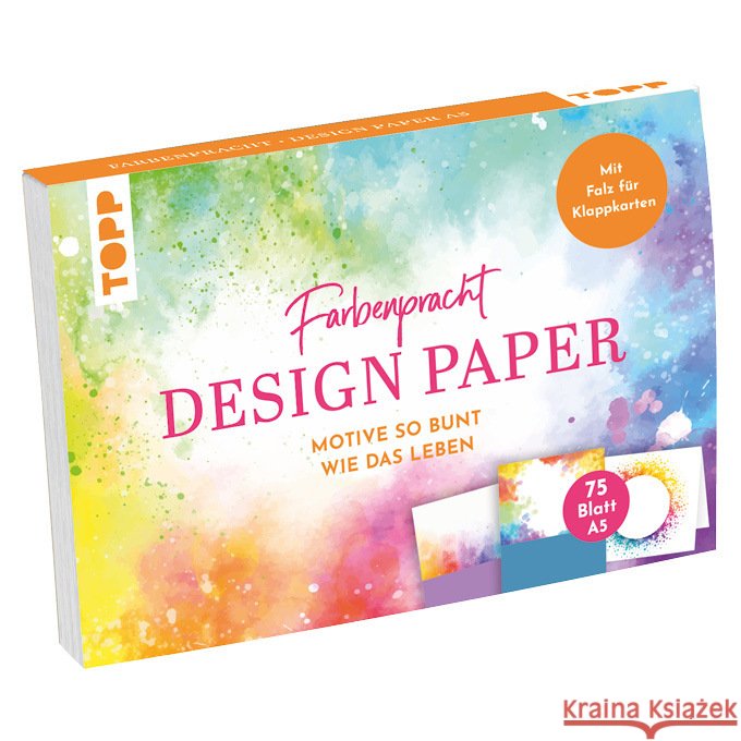 Design Paper Farbenpracht A5 Blum, Ludmila 4007742186616 Frech - książka