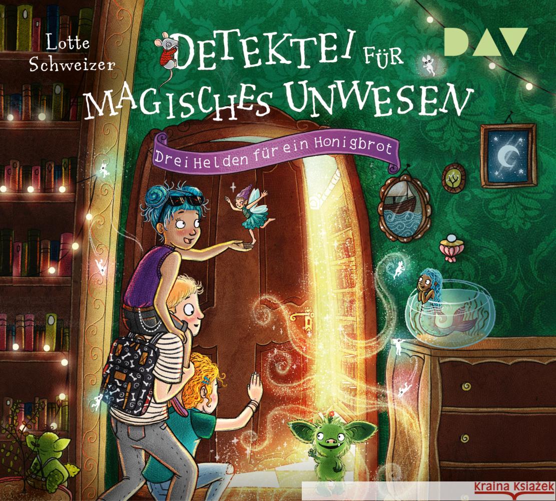 Detektei für magisches Unwesen - Teil 1: Drei Helden für ein Honigbrot, 3 Audio-CD Schweizer, Lotte 9783742424952 Der Audio Verlag, DAV - książka
