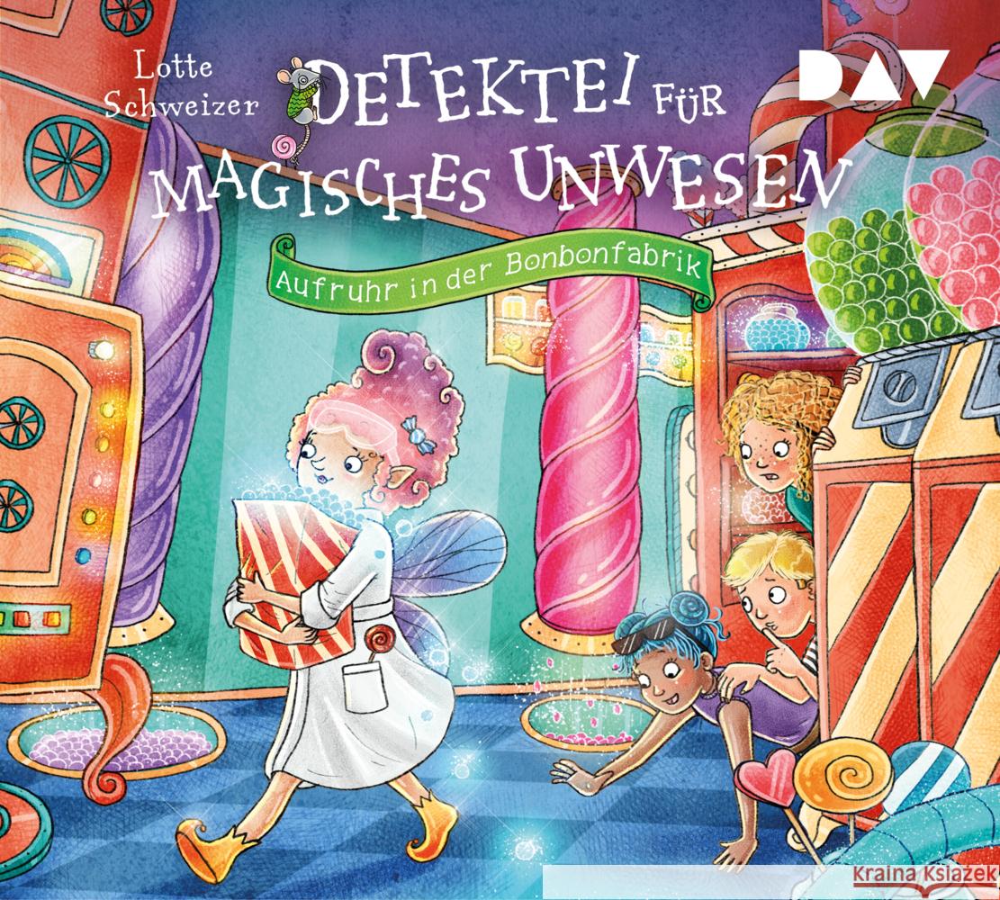 Detektei für magisches Unwesen - Teil 3: Aufruhr in der Bonbonfabrik, 3 Audio-CD Schweizer, Lotte 9783742431202 Der Audio Verlag, DAV - książka