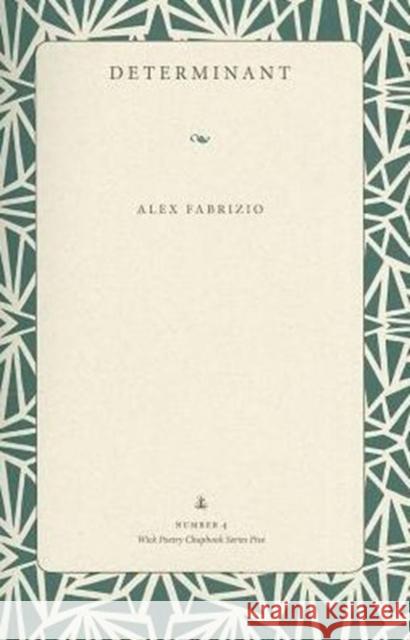 Determinant Alex Fabrizio 9781606352106 Kent State University Press - książka