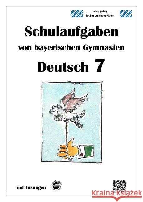 Deutsch 7, Schulaufgaben von bayerischen Gymnasien mit Lösungen Arndt, Monika 9783946141020 Durchblicker Verlag - książka