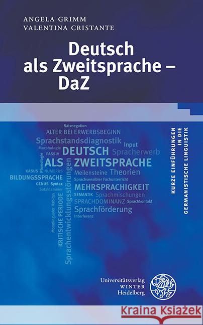 Deutsch ALS Zweitsprache - Daz Angela Grimm Valentina Cristante 9783825349080 Universitatsverlag Winter - książka