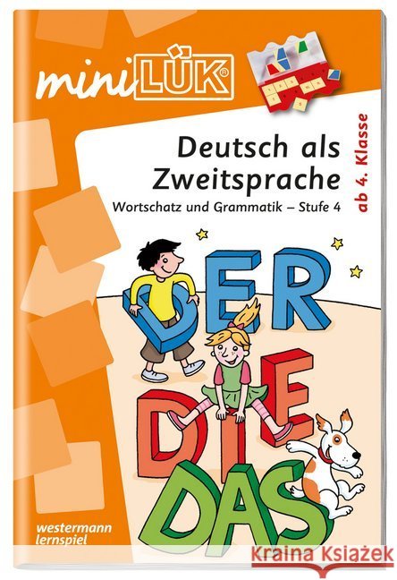 Deutsch als Zweitsprache. Tl.4 : Wortschatz und Grammatik - Stufe 4. ab 4. Klasse  9783837741346 Westermann Lernspielverlag - książka