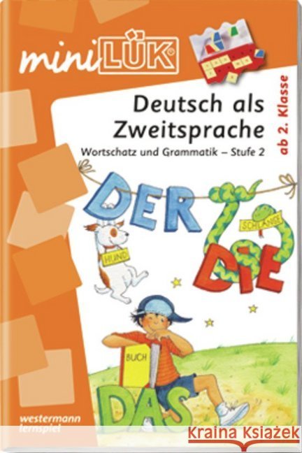 Deutsch als Zweitsprache, Wortschatz und Grammatik - Stufe 2 : ab 2. Klasse  9783837741322 Westermann Lernspielverlag - książka