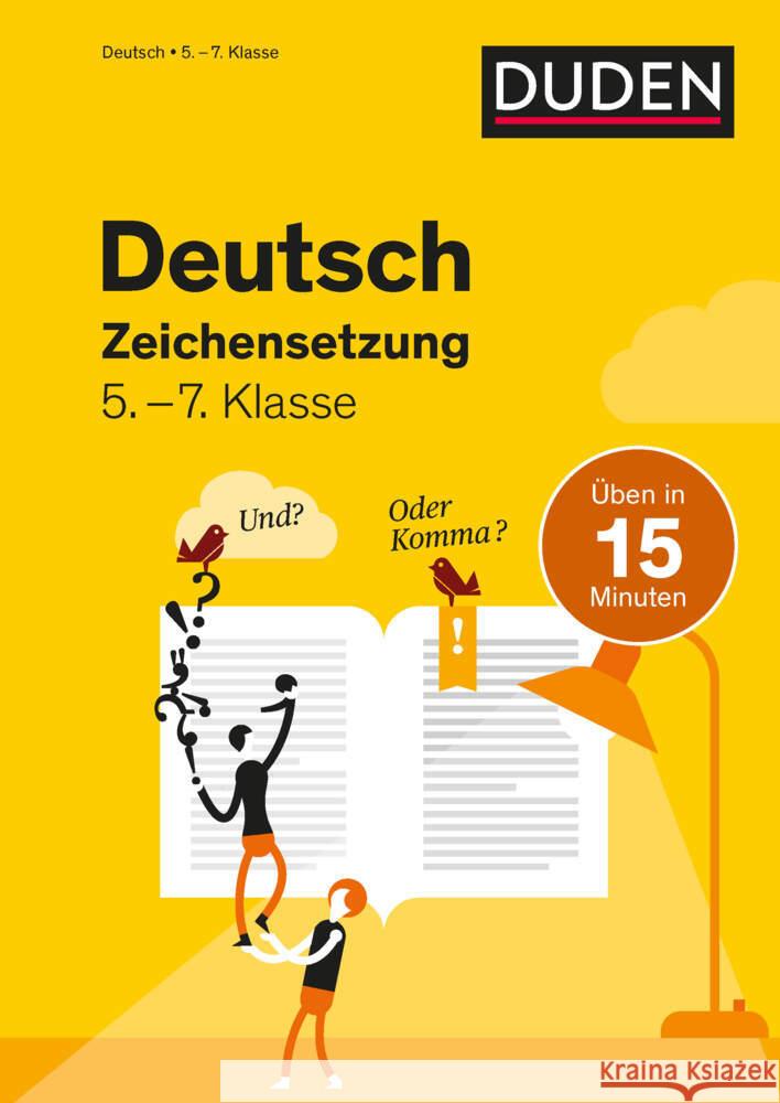 Deutsch in 15 Minuten - Zeichensetzung 5.-7. Klasse Clausen, Marion 9783411770793 Duden - książka