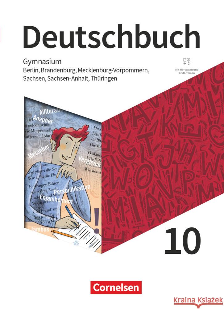 Deutschbuch Gymnasium - Berlin, Brandenburg, Mecklenburg-Vorpommern, Sachsen, Sachsen-Anhalt und Thüringen - Neue Ausgabe - 10. Schuljahr Bowien, Petra, Graf, Inga, Herold, Robert 9783062000959 Cornelsen Verlag - książka