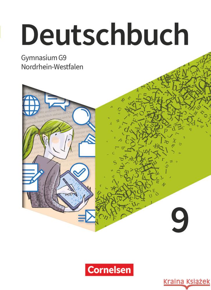 Deutschbuch Gymnasium - Nordrhein-Westfalen - Neue Ausgabe - 9. Schuljahr Fischer, Christoph, Pabelick, Norbert, Rubel, Gerda 9783062052200 Cornelsen Verlag - książka