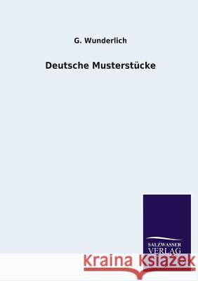 Deutsche Musterstücke Wunderlich, G. 9783846029329 Salzwasser-Verlag Gmbh - książka