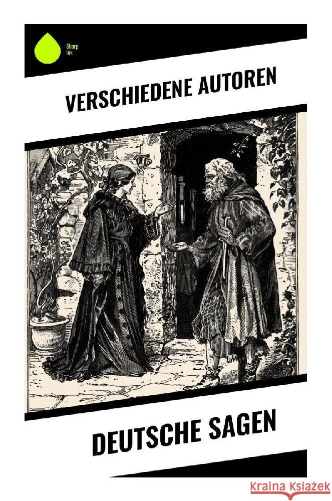 Deutsche Sagen Grimm, Brüder, Klare, H., Schwartz, W. 9788028374488 Sharp Ink - książka