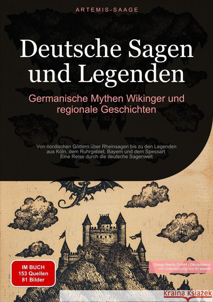 Deutsche Sagen und Legenden: Germanische Mythen, Wikinger und regionale Geschichten Saage - Deutschland, Artemis 9783384478122 Saage Books - książka