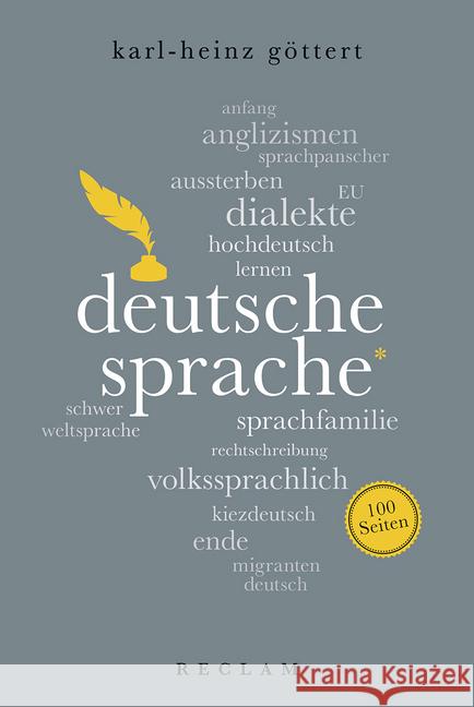 Deutsche Sprache Göttert, Karl-Heinz 9783150204443 Reclam, Ditzingen - książka