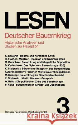 Deutscher Bauernkrieg: Historische Analysen Und Studien Zur Rezeption Raitz, Prof Dr Walter 9783531113524 Vs Verlag Fur Sozialwissenschaften - książka