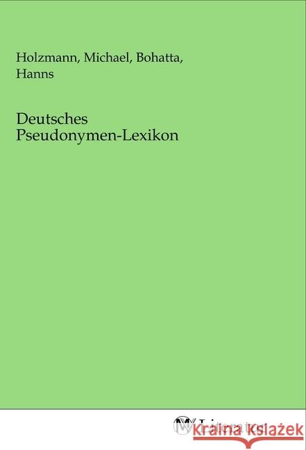 Deutsches Pseudonymen-Lexikon  9783968746876 MV-Literatur - książka