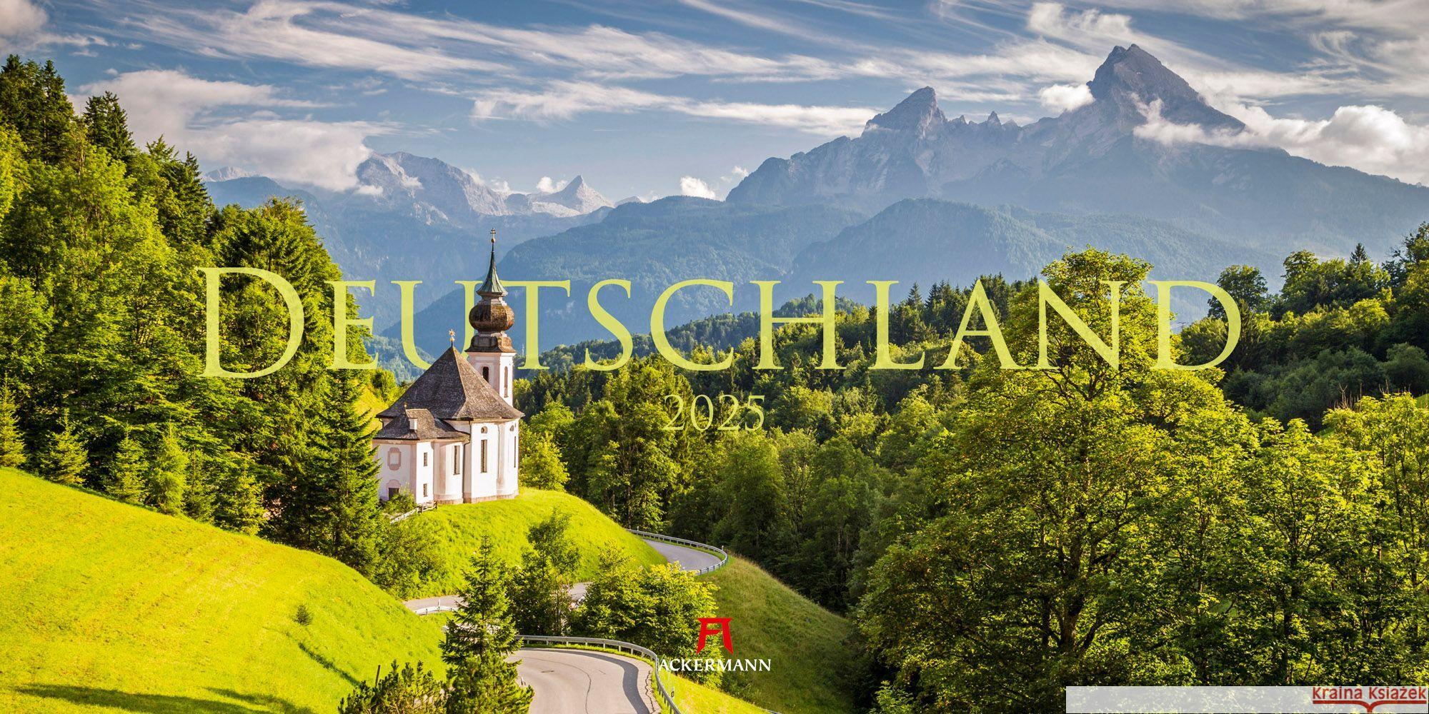 Deutschland - Panorama Kalender 2025 Ackermann Kunstverlag 9783838425498 Ackermann Kunstverlag - książka