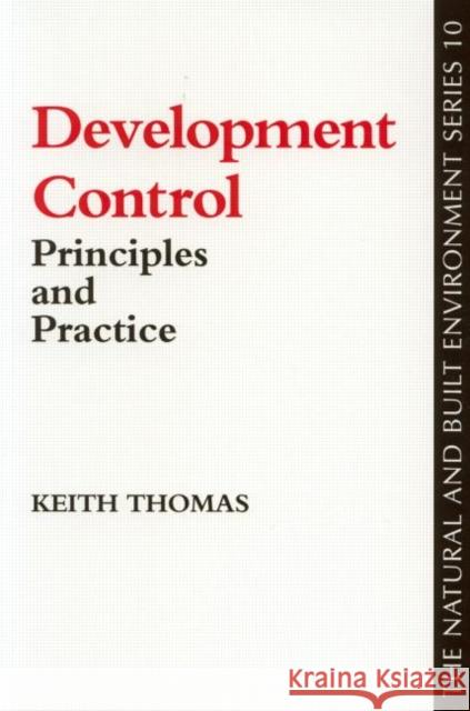 Development Control Keith Thomas 9781857286274 Routledge - książka