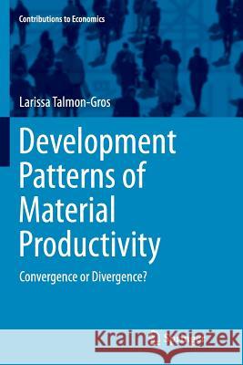 Development Patterns of Material Productivity: Convergence or Divergence? Talmon-Gros, Larissa 9783319352787 Springer - książka