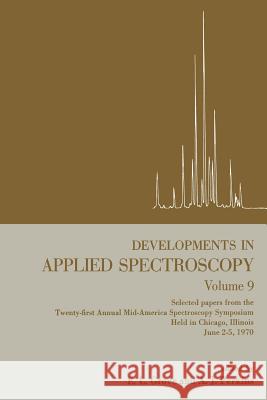 Developments in Applied Spectroscopy  9781475707847 Springer - książka