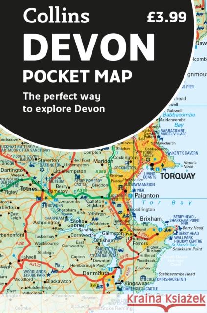 Devon Pocket Map: The Perfect Way to Explore Devon Collins Maps 9780008520670 HarperCollins Publishers - książka