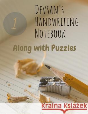 Devsans Handwriting Notebook with puzzles - 8.5 x 11: Class Notebook Publishers, Devsan 9781088477496 Independently Published - książka