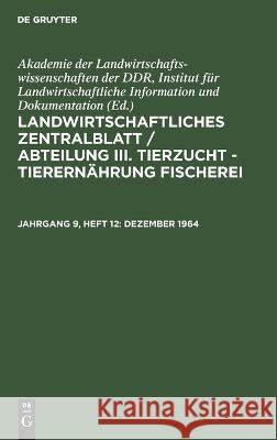 Dezember 1964 No Contributor 9783112614310 De Gruyter - książka