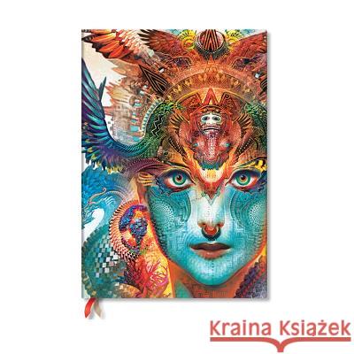 Dharma Dragon (Android Jones Collection) Grande Hardback Sketchbook (Elastic Band Closure) Paperblanks   9781439796184 Paperblanks - książka